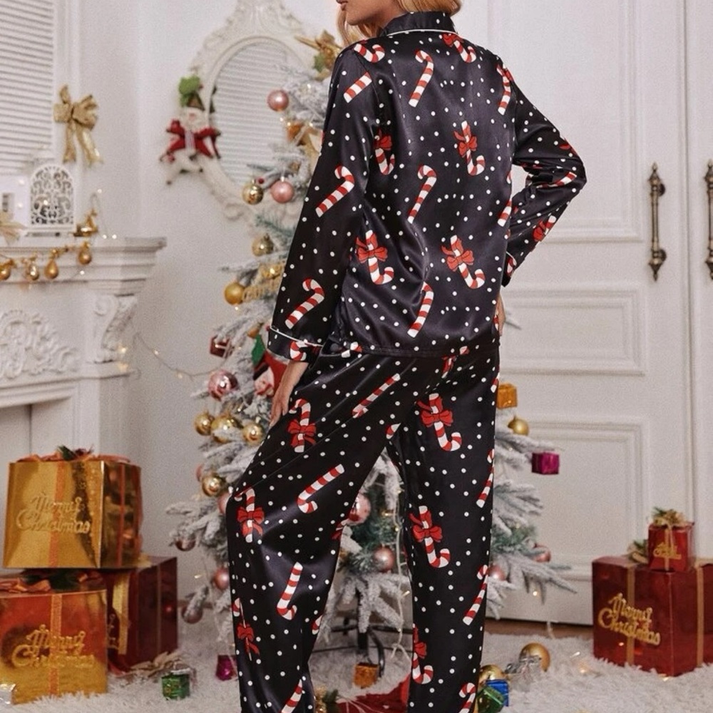 Christmas Satin Pijama Set